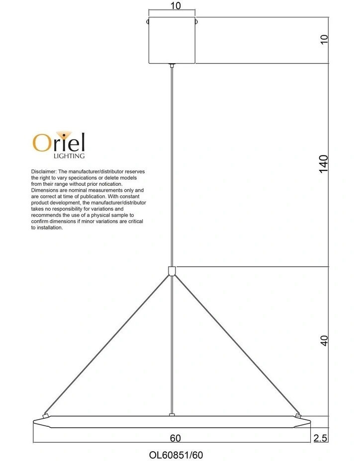 Saturn Modern Tricolour LED Halo Pendant Light 60cm in Black image 5