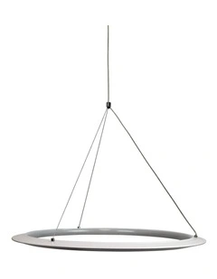 Saturn Modern Tricolour LED Halo Pendant Light 60cm in White