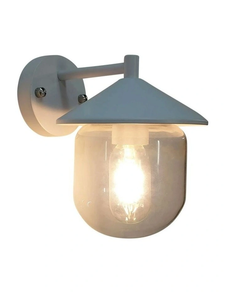 Monza Outdoor Wall Light in White image 2
