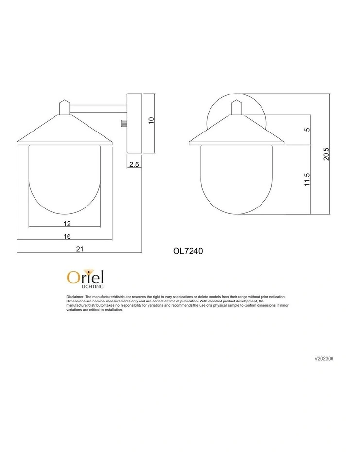 Monza Outdoor Wall Light in White image 3