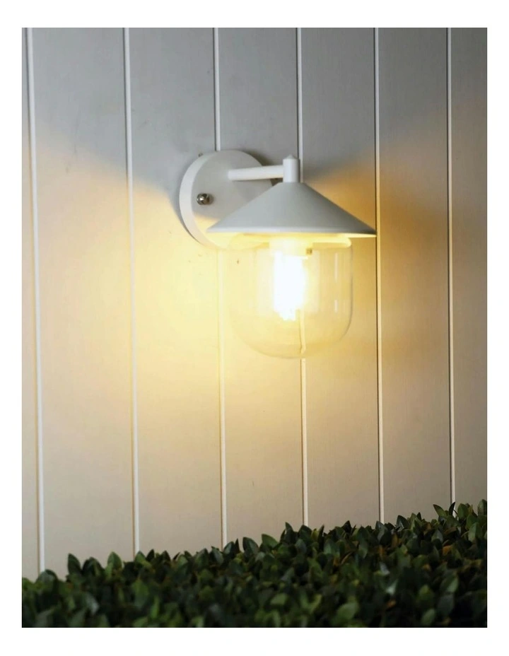 Monza Outdoor Wall Light in White image 4