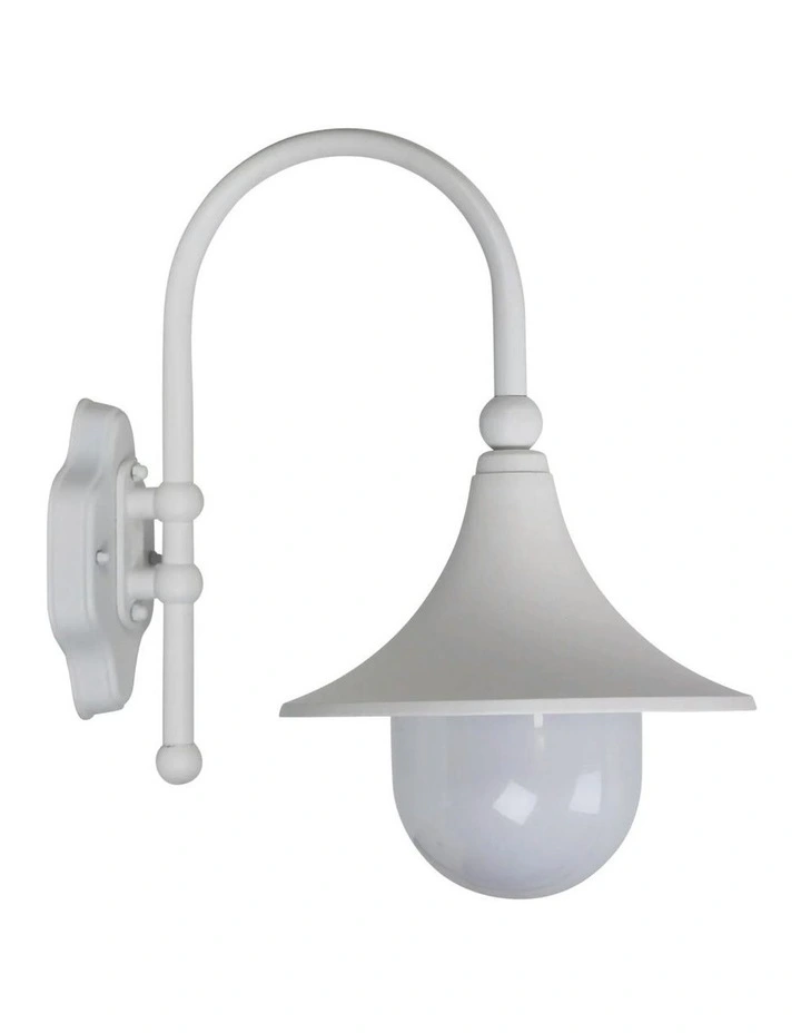 Moca Outdoor Wall Light in White image 1