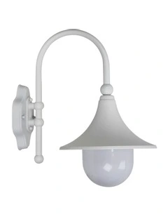 Moca Outdoor Wall Light in White