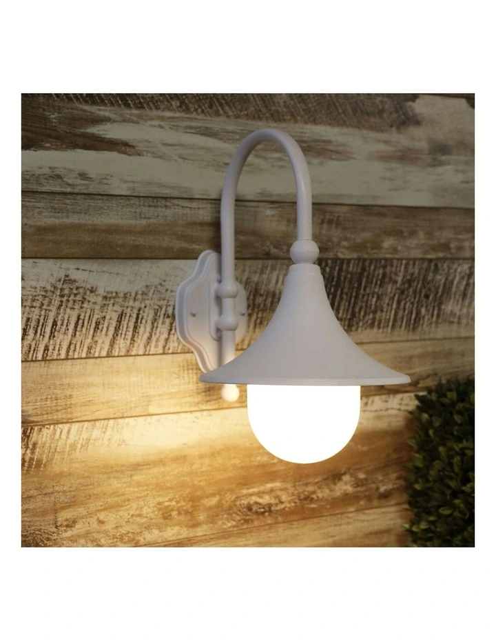 Moca Outdoor Wall Light in White image 2