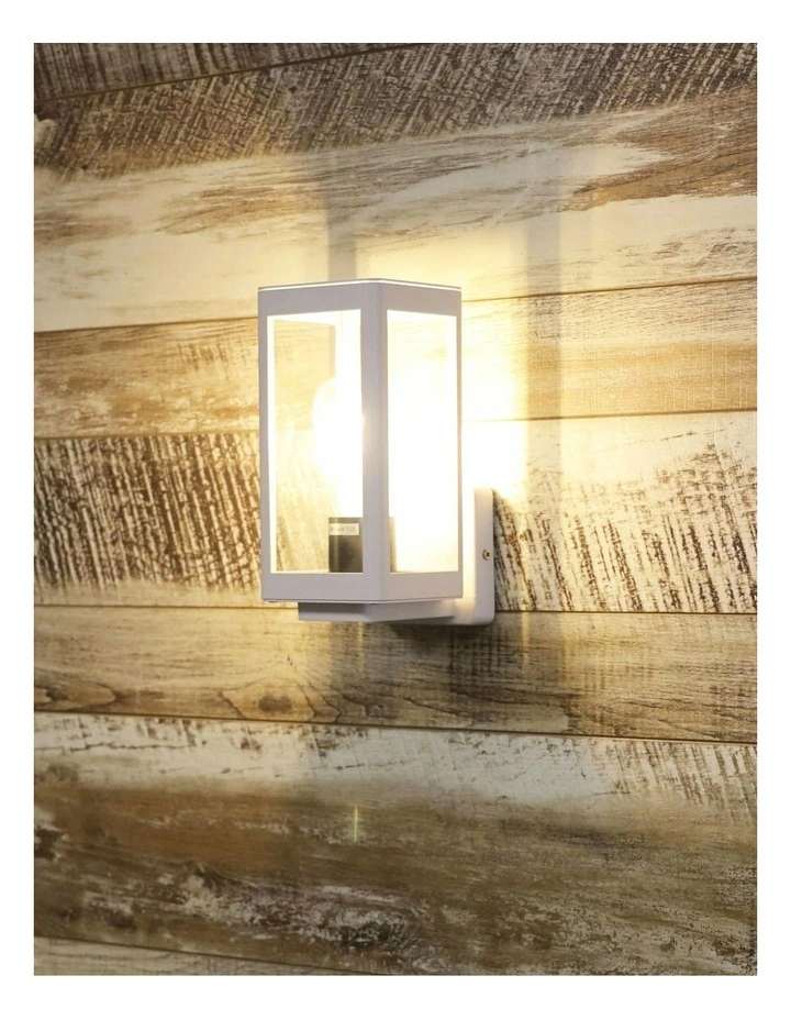 Portico Outdoor Wall Light in White image 3