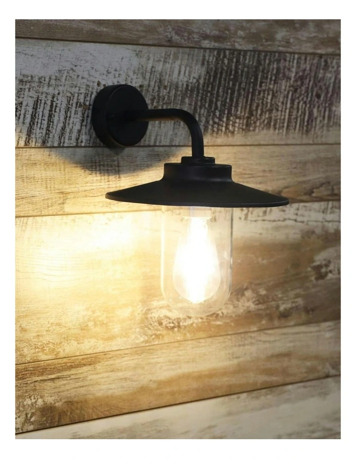 Anzio Outdoor Wall Light in Black image 4