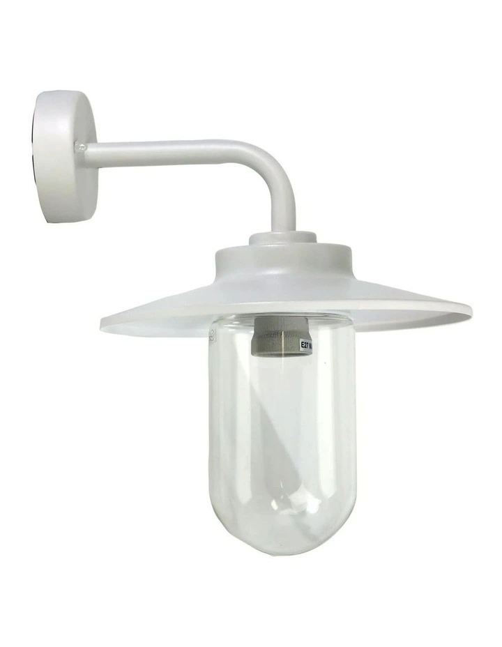 Anzio Outdoor Wall Light in White image 1