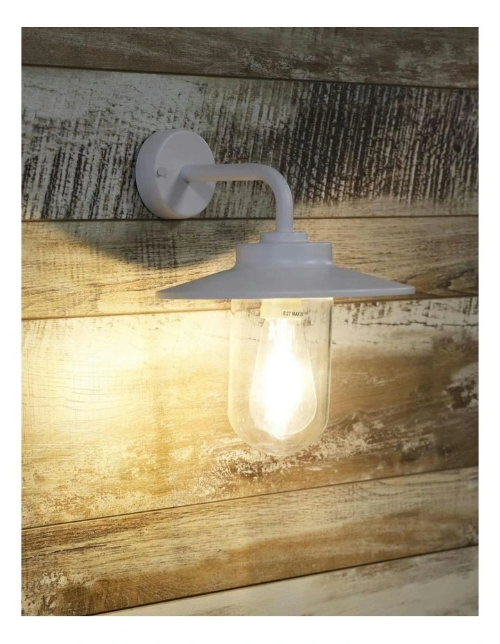 Anzio Outdoor Wall Light in White image 4
