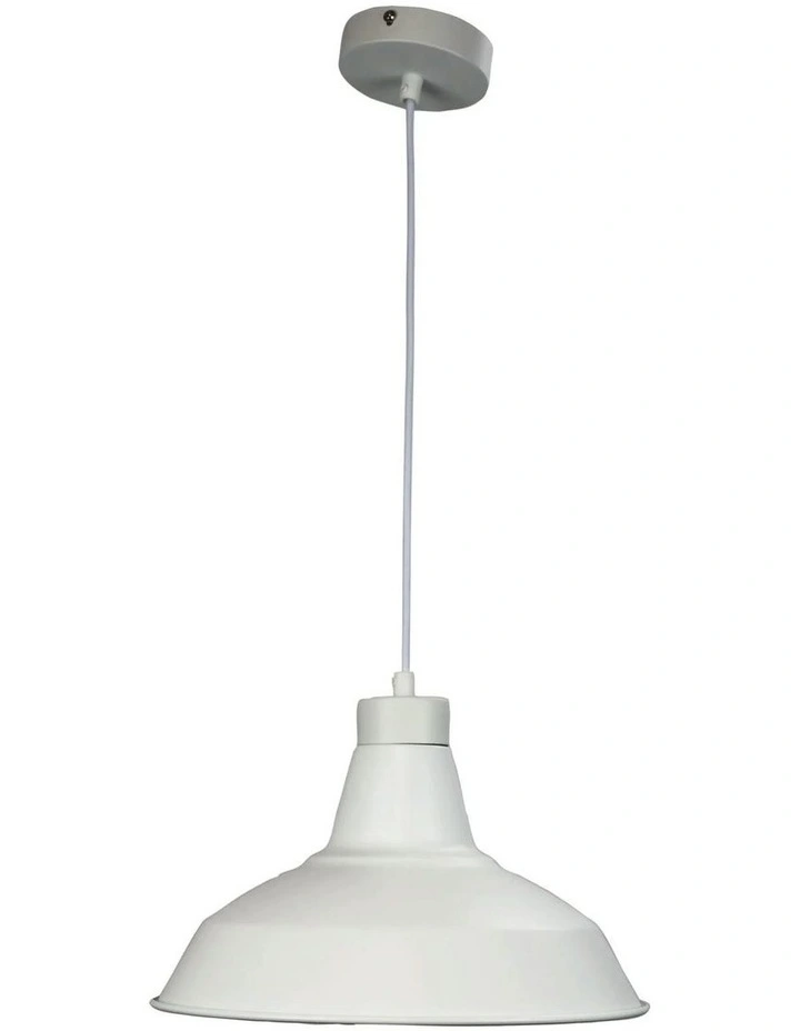 Warehouse Industrial Vintage Shade 31cm in White image 1