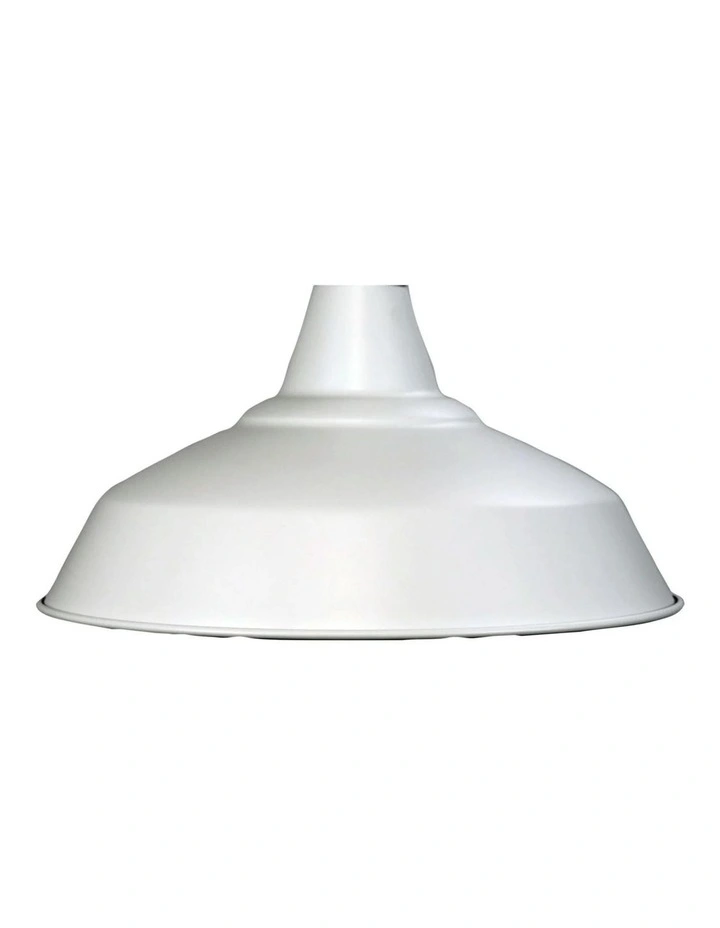Warehouse Industrial Vintage Shade 39cm in White image 1