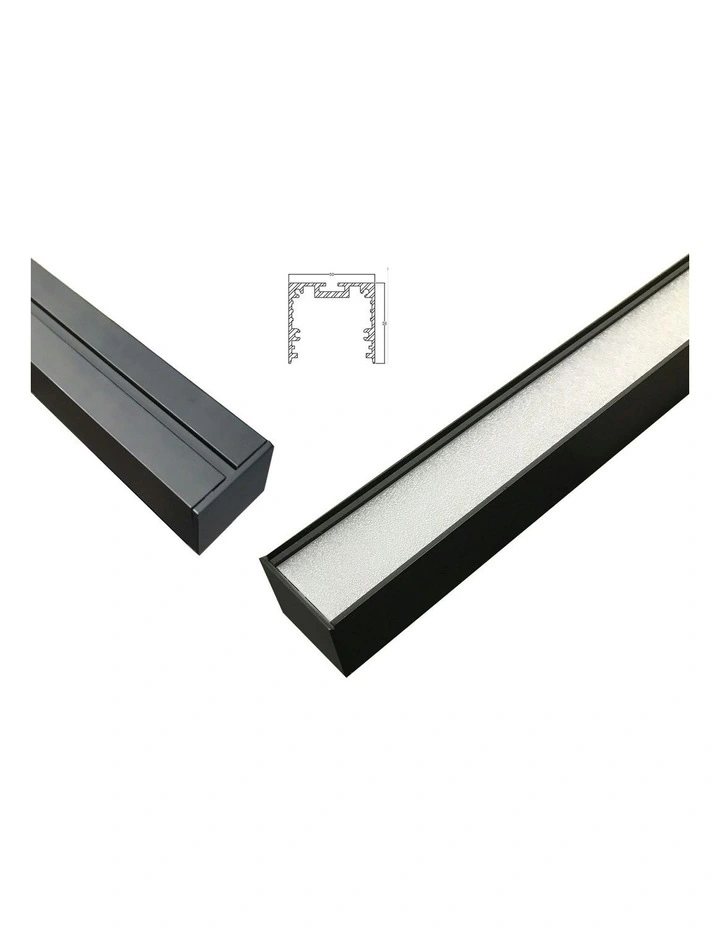 Shard Slimline Tricolour LED Pendant Light 1800cm in Black image 5