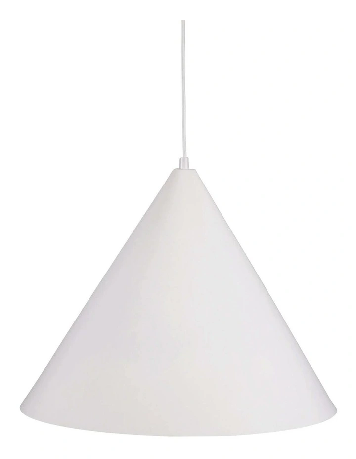 Conic Stylish Conical Pendant Light 45cm in White image 2