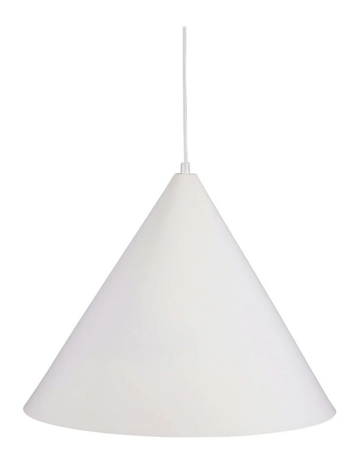 Conic Stylish Conical Pendant Light 45cm in White image 3