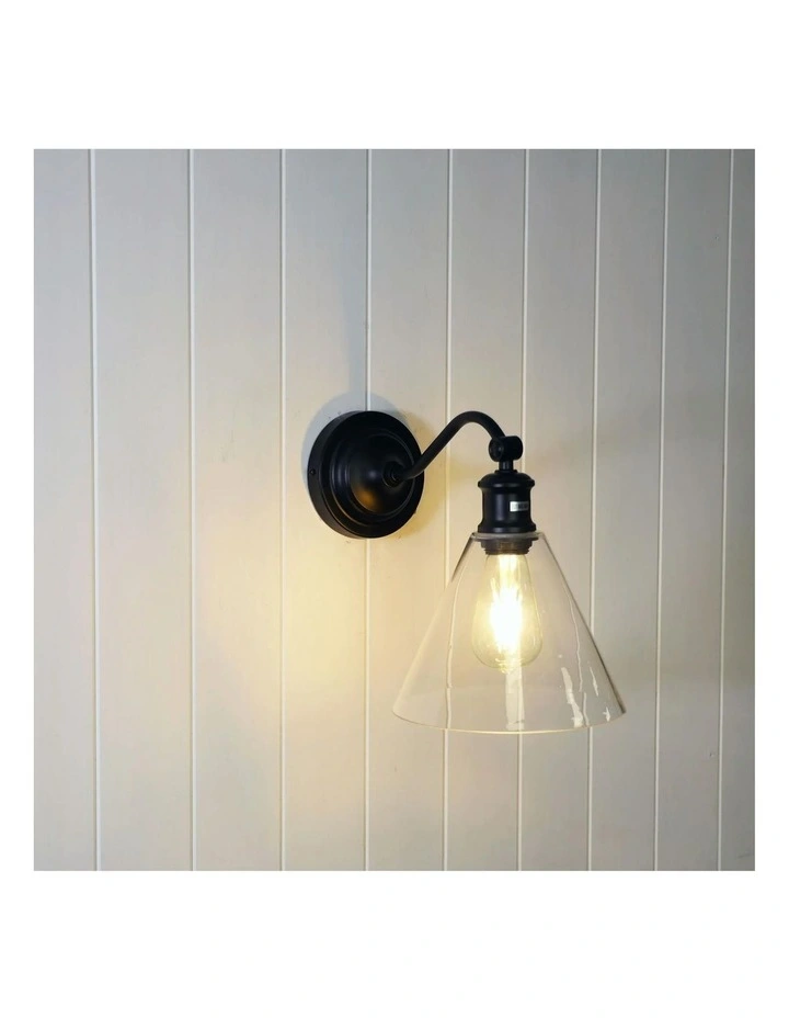 AbbyHamptons Style Classic Wall Light in Black image 2