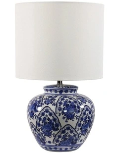 Eden Ceramic Table Lamp in Blue