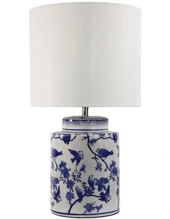 Ava Ceramic Table Lamp in Blue