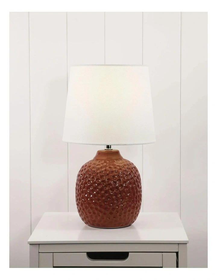 Lilia Ceramic Table Lamp in Red image 2