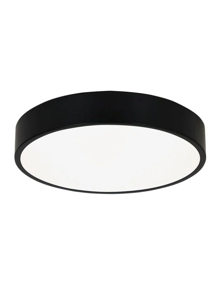 Orbis Tricolour LED Ceiling Light 30cm in Black image 1
