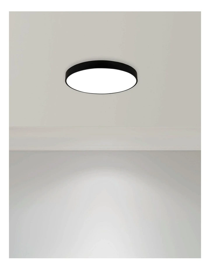 Orbis Tricolour LED Ceiling Light 50cm in Black image 3