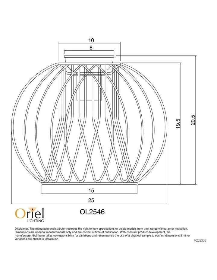 Malo Industrial Style DIY Shade 25cm in Black image 2
