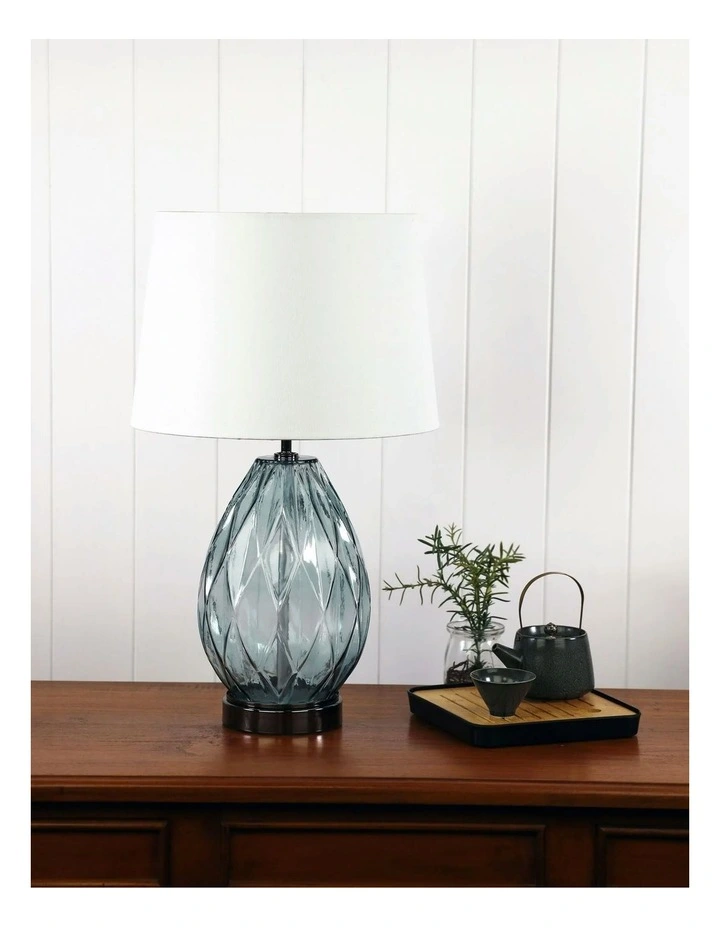 Venice Complete Table Lamp in Grey image 2