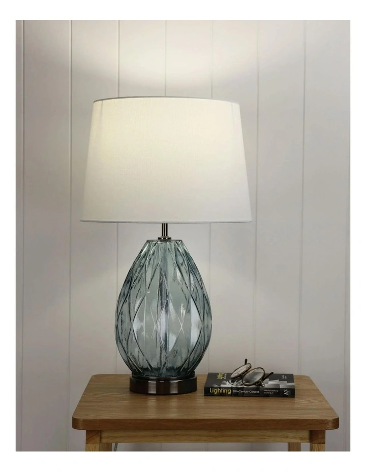 Venice Complete Table Lamp in Grey image 4