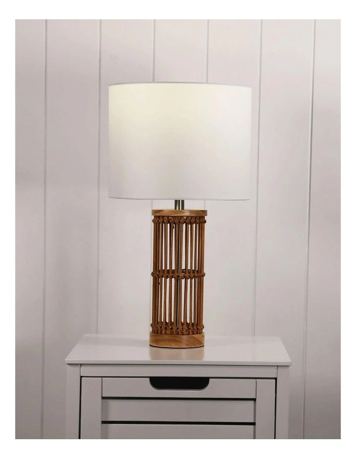 Medan Bamboo Table Lamp in Natural image 2