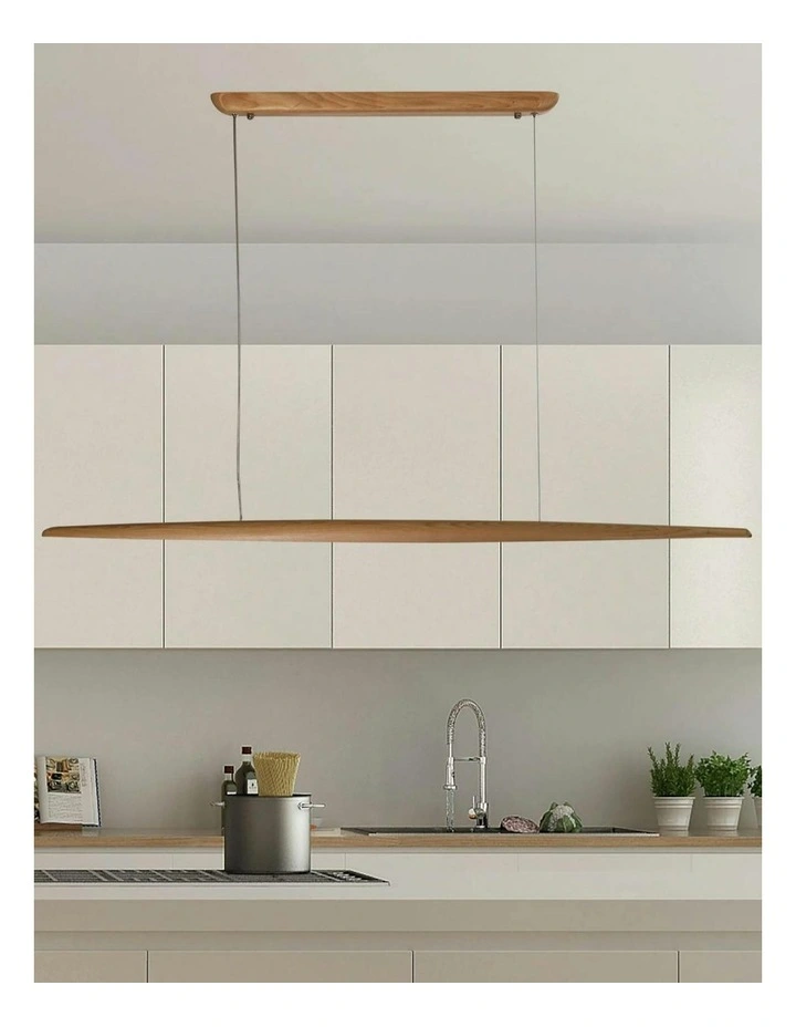 Eastoft Tricolour LED Pendant Light Ash Wood image 4