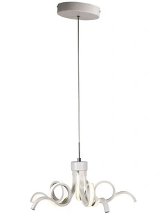 Noodle Tricolour LED Pendant Light White 50cm
