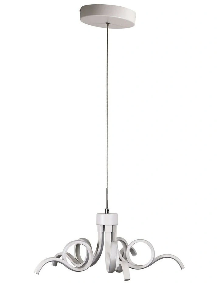 Noodle Tricolour LED Pendant Light White 50cm image 1