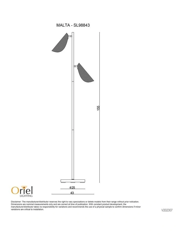 MaltaRattan Floor Lamp in White image 4