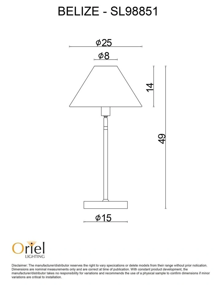 Belize Rattan Table Lamp in White image 4