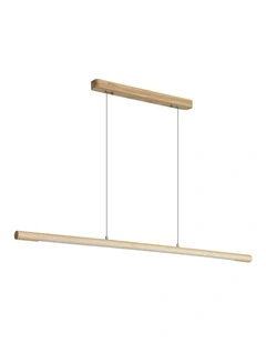 Caber LED Pendant Light Ash Wood 120cm in Natural