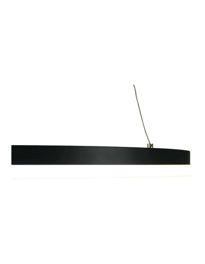 Cronus Modern Tricolour LED Halo Pendant Light 60cm in Black image 4