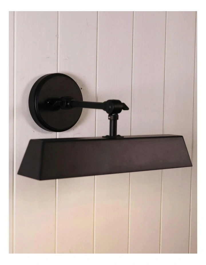 Loxby Metal Wall Light in Black image 3
