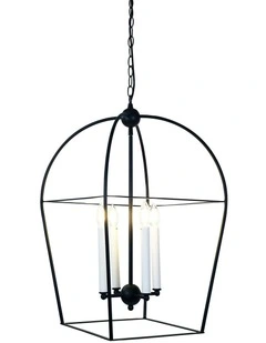Langdon Metal Chandelier Light in Black