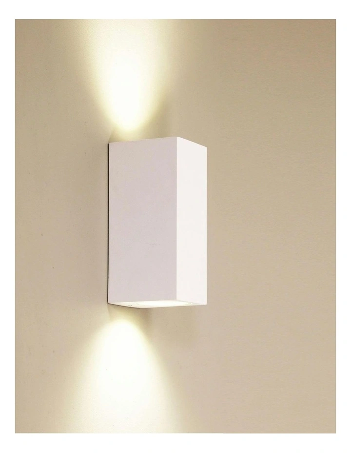 Atlas Twin Outdoor Wall Light in White image 2