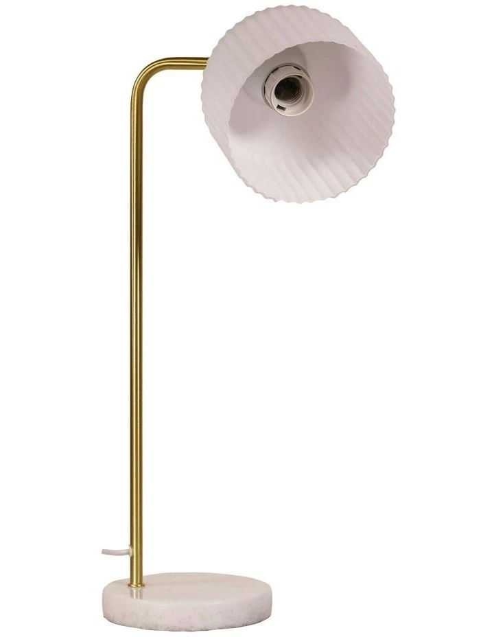 Charlotte Decorative Task Table Lamp in Satin Brass image 3