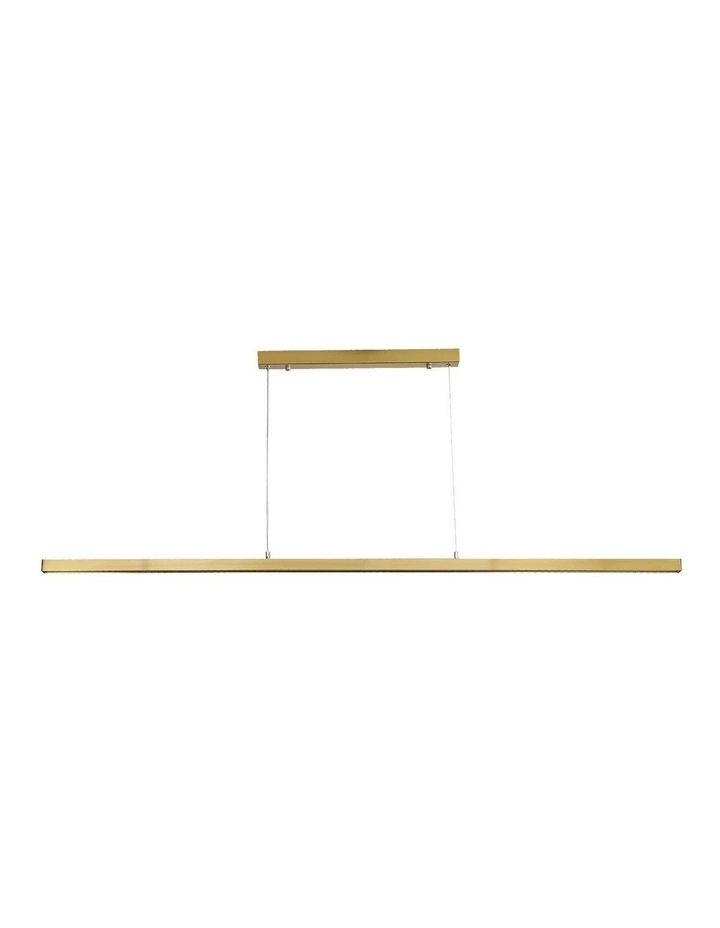 Shard Slimline Tricolour LED Pendant Light 1500cm in Satin Brass image 1