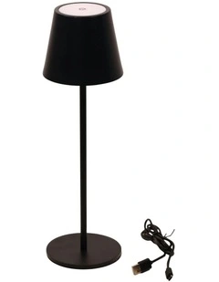 MindyRechargeable Touch Table Lamp in Black