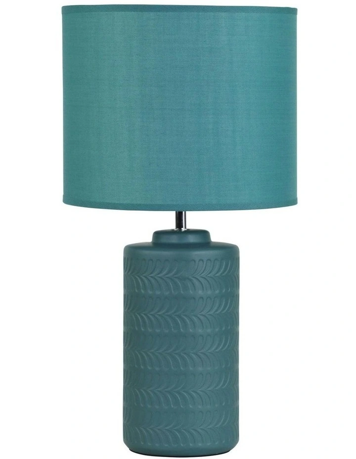 Jenny Ceramic Table Lamp in Teal Green image 3