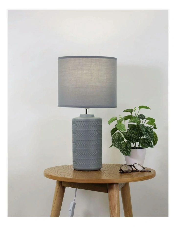 Jenny Ceramic Table Lamp in Grey image 3