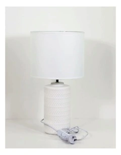 Jenny Ceramic Table Lamp in White
