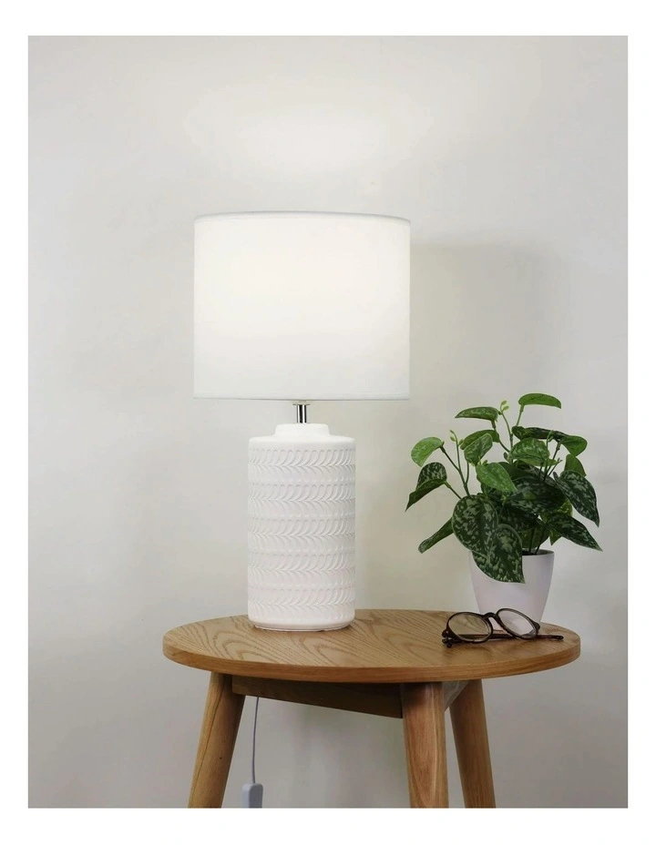 Jenny Ceramic Table Lamp in White image 2