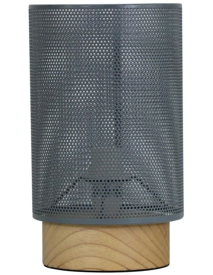 Lenny Mesh Bedside Table Lamp in Grey image 1