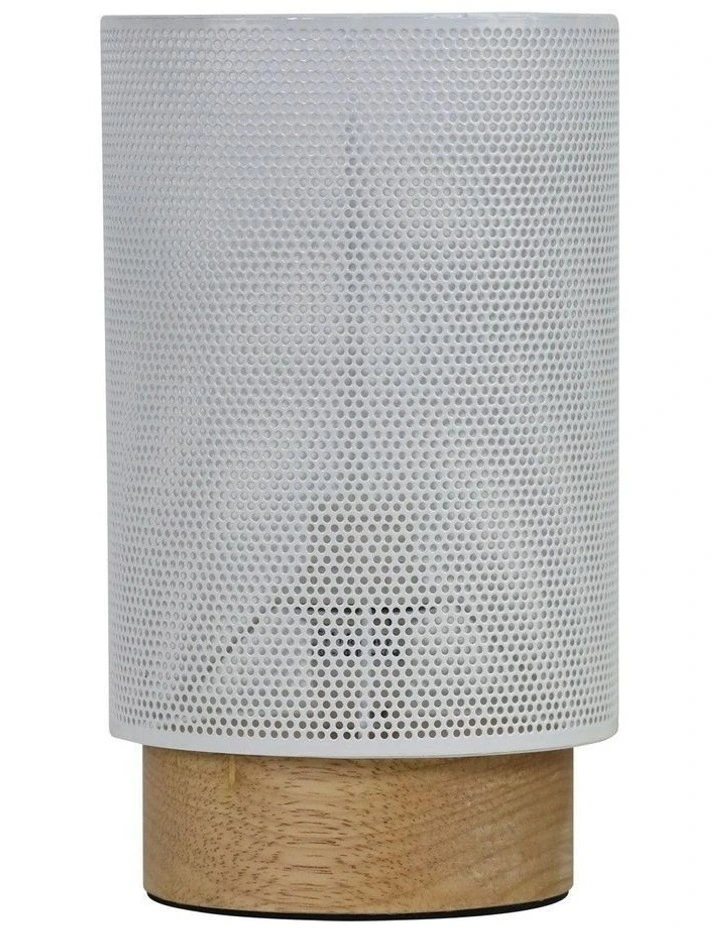 Lenny Mesh Bedside Table Lamp in White image 1