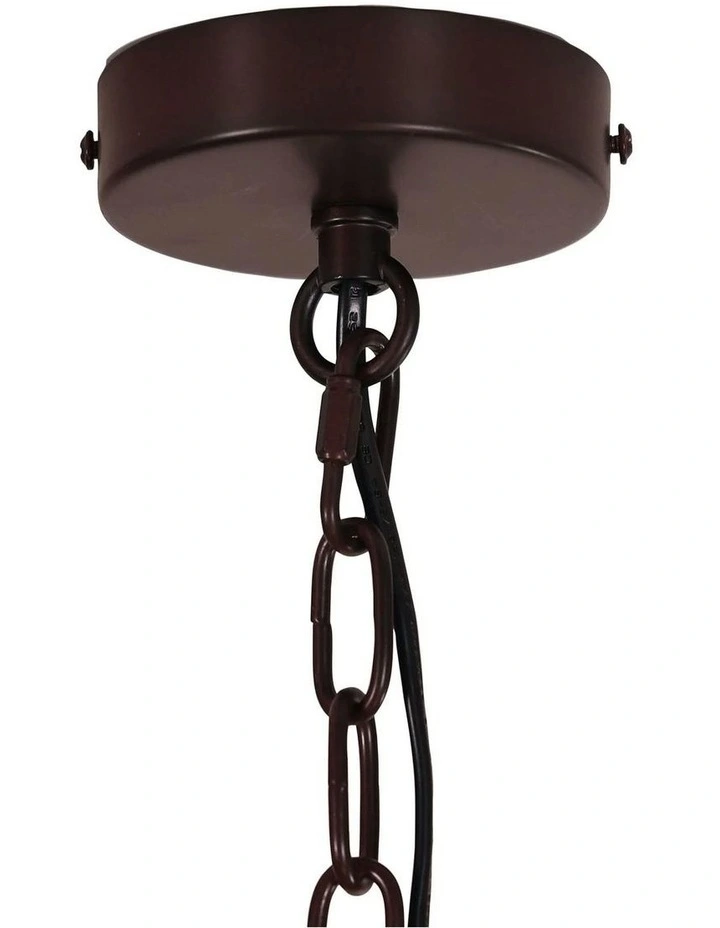 Gaston Ii Single Traditional Frost Pendant Light 3lt in Bronze image 6