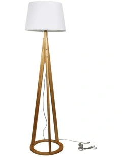 Stabb Complete Base & Shade Floor Lamp in White
