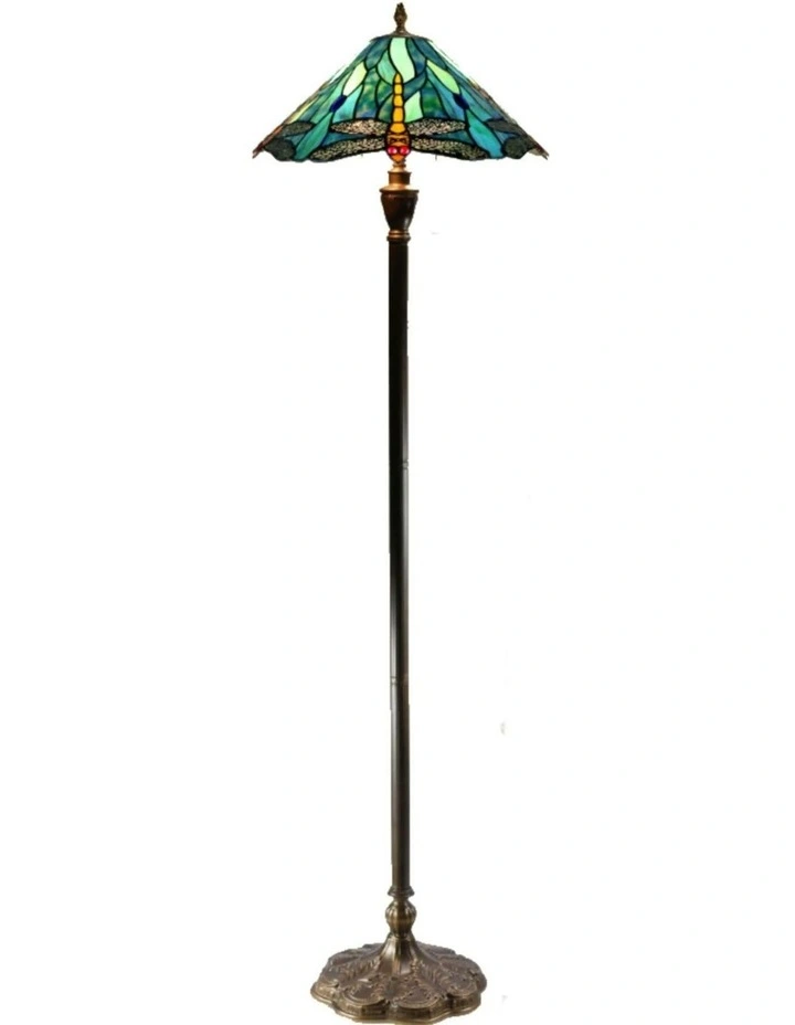 Annika Dragonfly Floor Lamp in Blue image 1