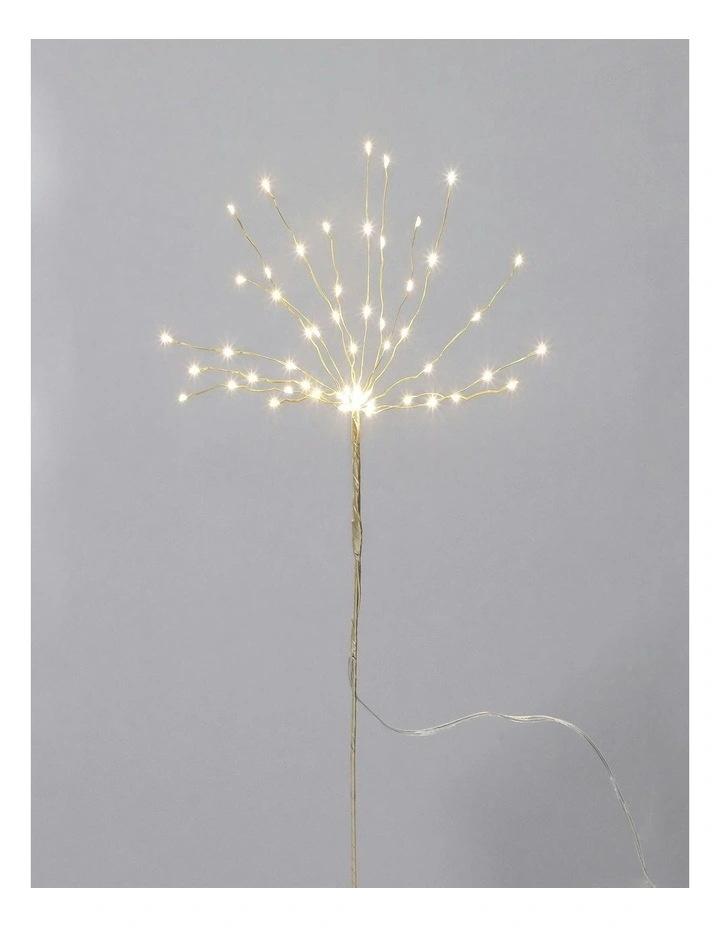 Battery Operated Micro Led Decorative Twig Firework in Gold image 1